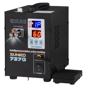 Sunkko 737g màquina de soldadura per punts per a bateries 18650 i 2170