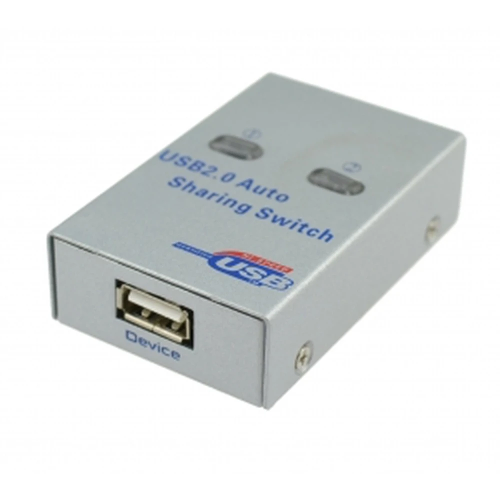 Switch-conmutador de 2 ports per compartir un dispositiu USB entre 2 PC