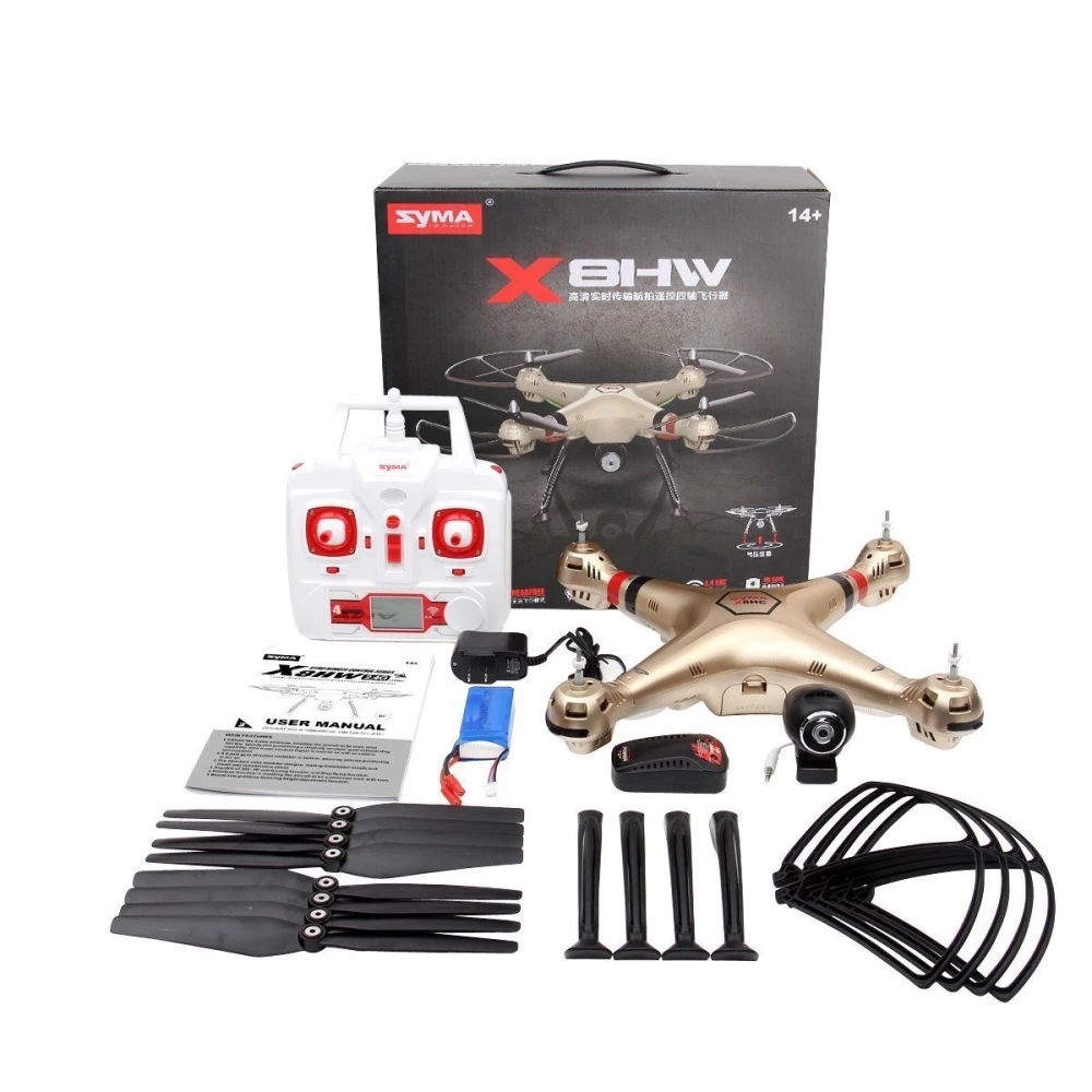Drone Syma X8hw Quadcopter FPV amb Càmera Wifi HD en Temps Real