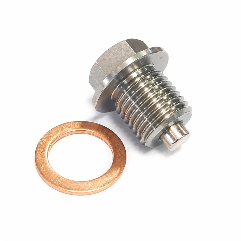 Tap de Drenatge d'Oli Magnètic Acer Inoxidable M16 x 1,5 amb Volandera - Càrter Cotxe Moto