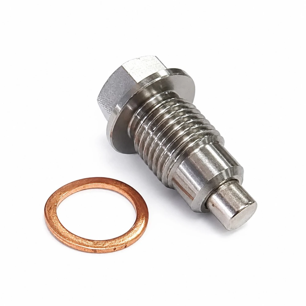 Tap de Drenatge d'Oli Magnètic Acer Inoxidable M16 x 1,5 amb Volandera - Càrter Cotxe Moto