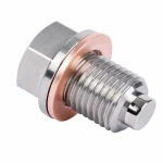 Tap de Drenatge d'Oli Magnètic Acer Inoxidable M18 x 1,5 amb Arandela - Càrter Cotxe Moto
