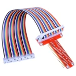 Targeta d'expansió GPIO per a Raspberry Pi amb cable pla i adaptador T