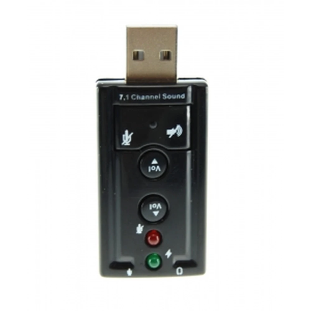 Targeta de so 7.1 USB compatible amb Windows, Linux i Mac