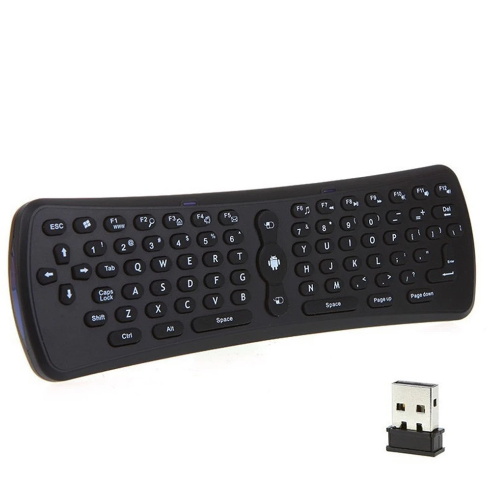 Teclat sense fil air mouse T6 per a Android TV amb control remot 3 en 1