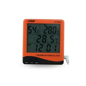 Termòmetre digital amb sonda exterior Victor VC230A amb higròmetre i alarma