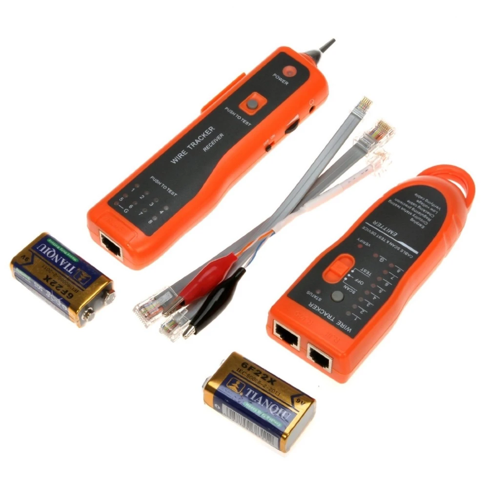 Tester de cables RJ45 RJ11 XQ-350 para testeo y rastreo de cables LAN
