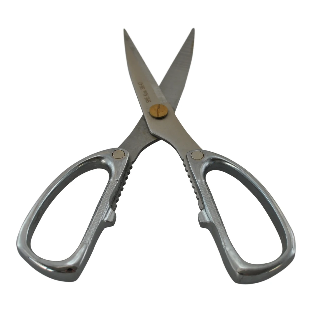 Tijeras de acero inoxidable multifuncionales para uso en garaje y manualidades