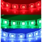 Tira LED 12V RGB 5 metres regulable SMD5050 60LED per metre IP65