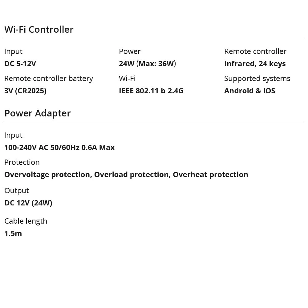 Tira LED intel·ligent WiFi SONOFF L2 Lite 5 metres amb comandament i app