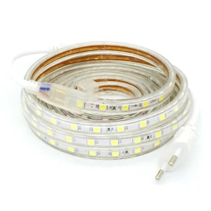 Tira LED RGB 220V SMD5050 amb 60 LED/m a mida - Comandament inclòs