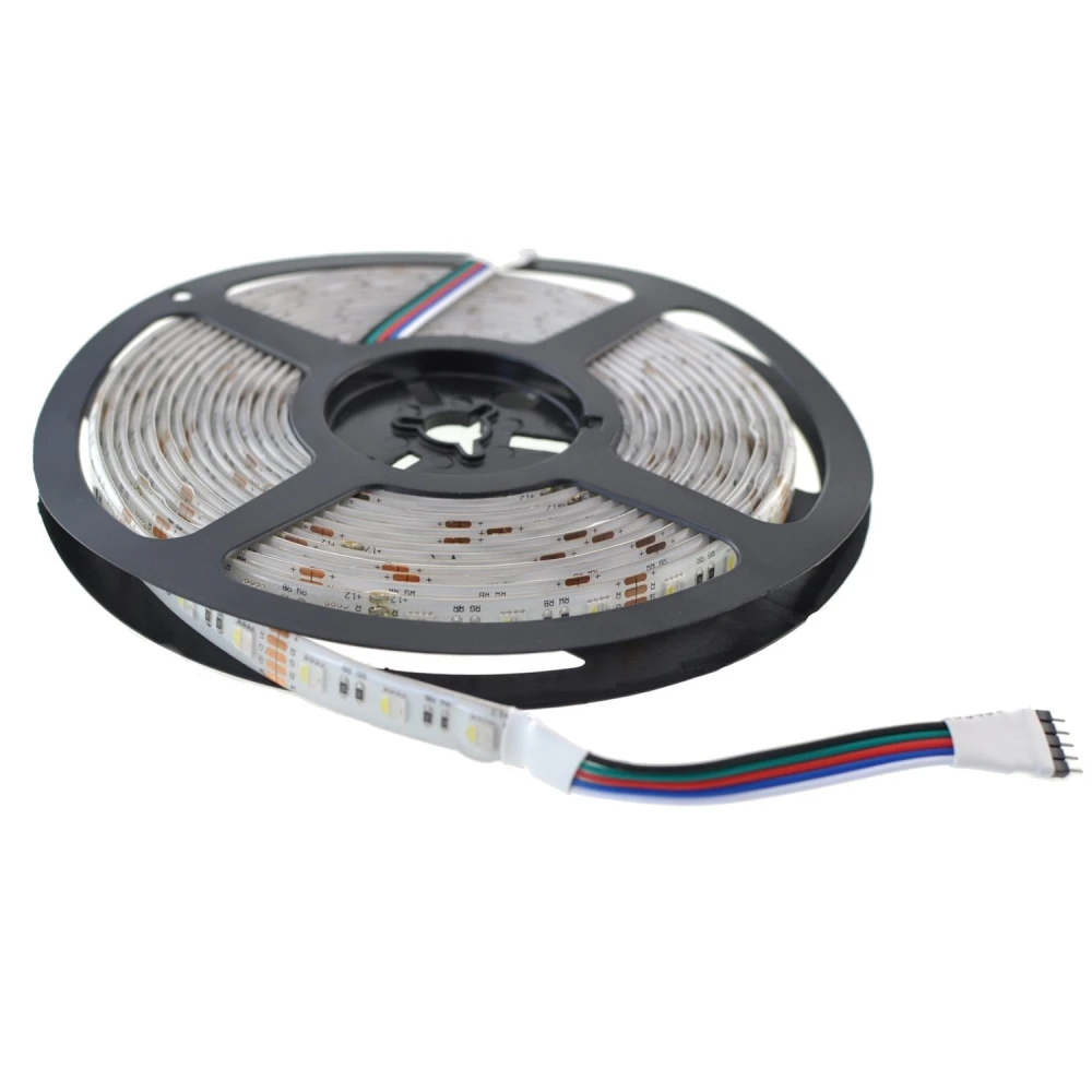 Tira LED RGBW 12V 5m IP67 per a il·luminació exterior i interior