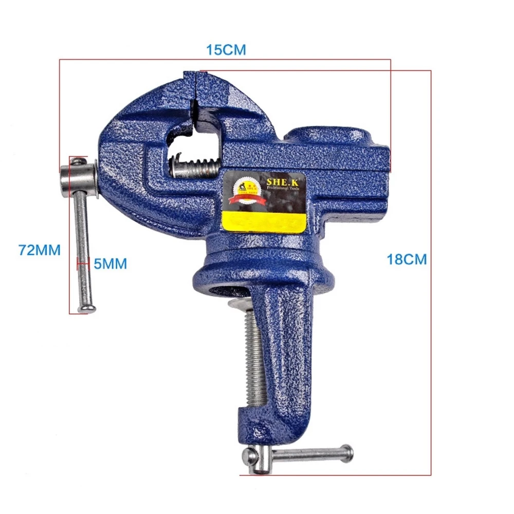 Morsa giratòria 360 mod sk295 amb subjecció ferma SHEK