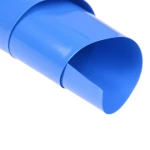 Tub termoretràctil PVC 1m x 210mm x 0.15mm per a pack de bateries blau