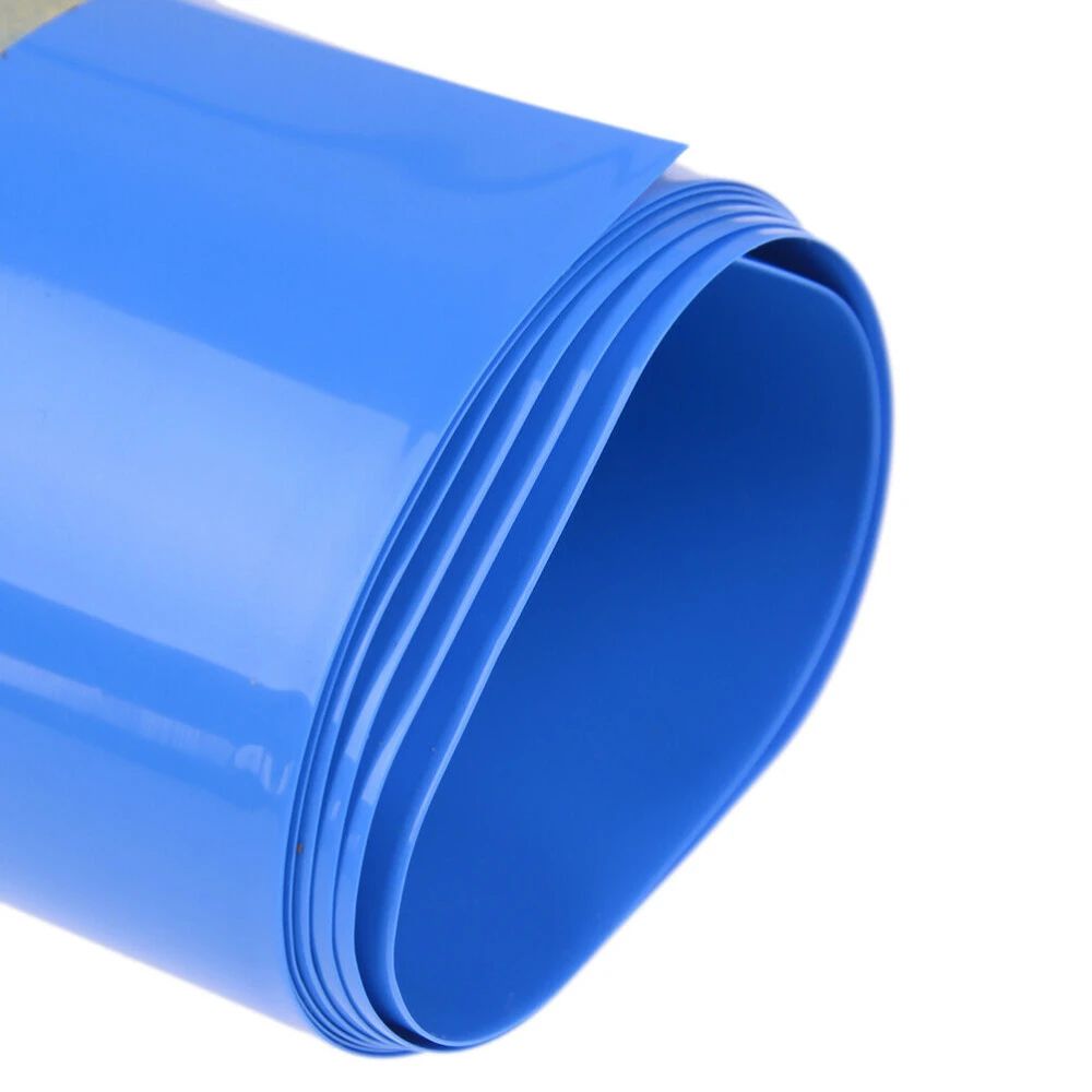 Tub termoretràctil PVC per a pack de bateries 1m x 280mm x 0.15mm blau