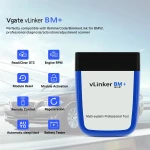 Vista del escaner Vgate vLinker BM+ para coches BMW y MINI
