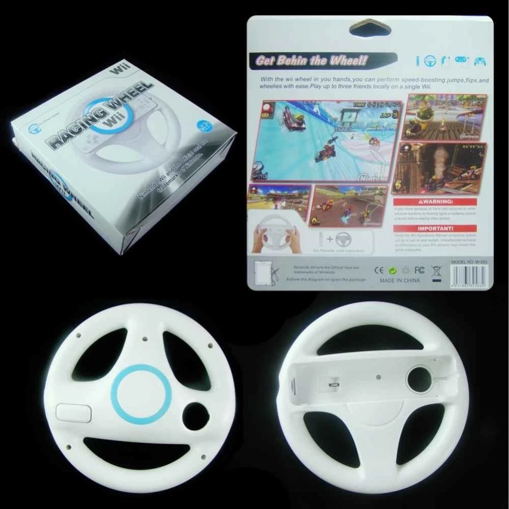 Volant per Wiimote Wii Wheel - Control precís per a jocs de conducció Wii