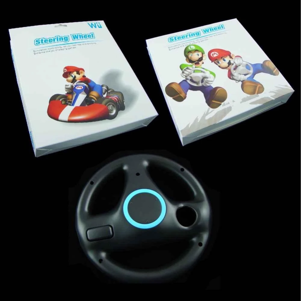Volant per Wiimote Wii Wheel negre per a jocs de conducció realistes