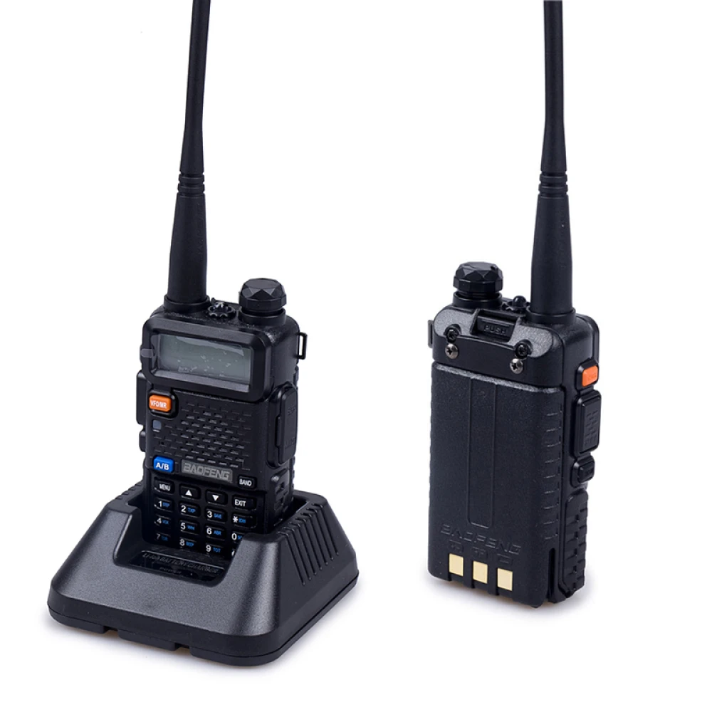 Walkie talkie Baofeng UV-5R 8W amb auricular i doble banda VHF/UHF