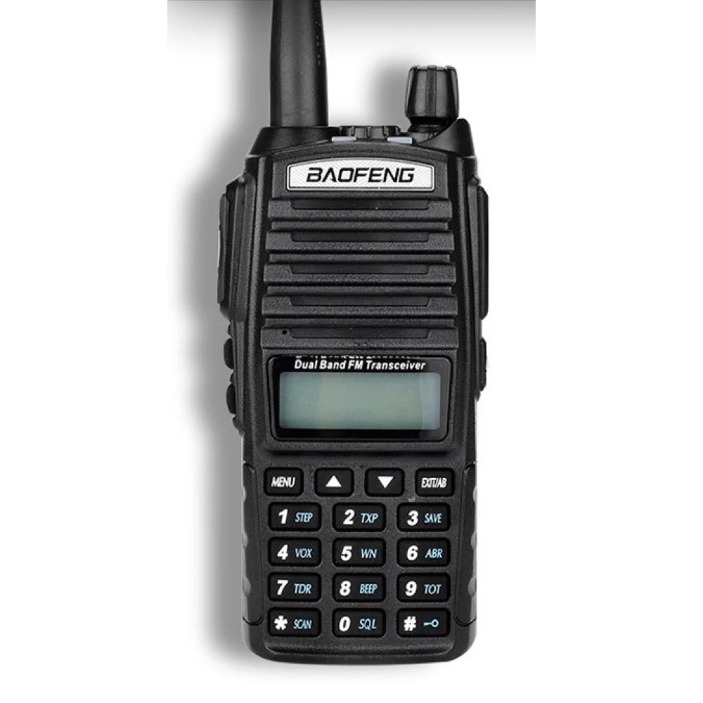 Walkie talkie Baofeng UV82 amb doble botó per parlar i alta potència