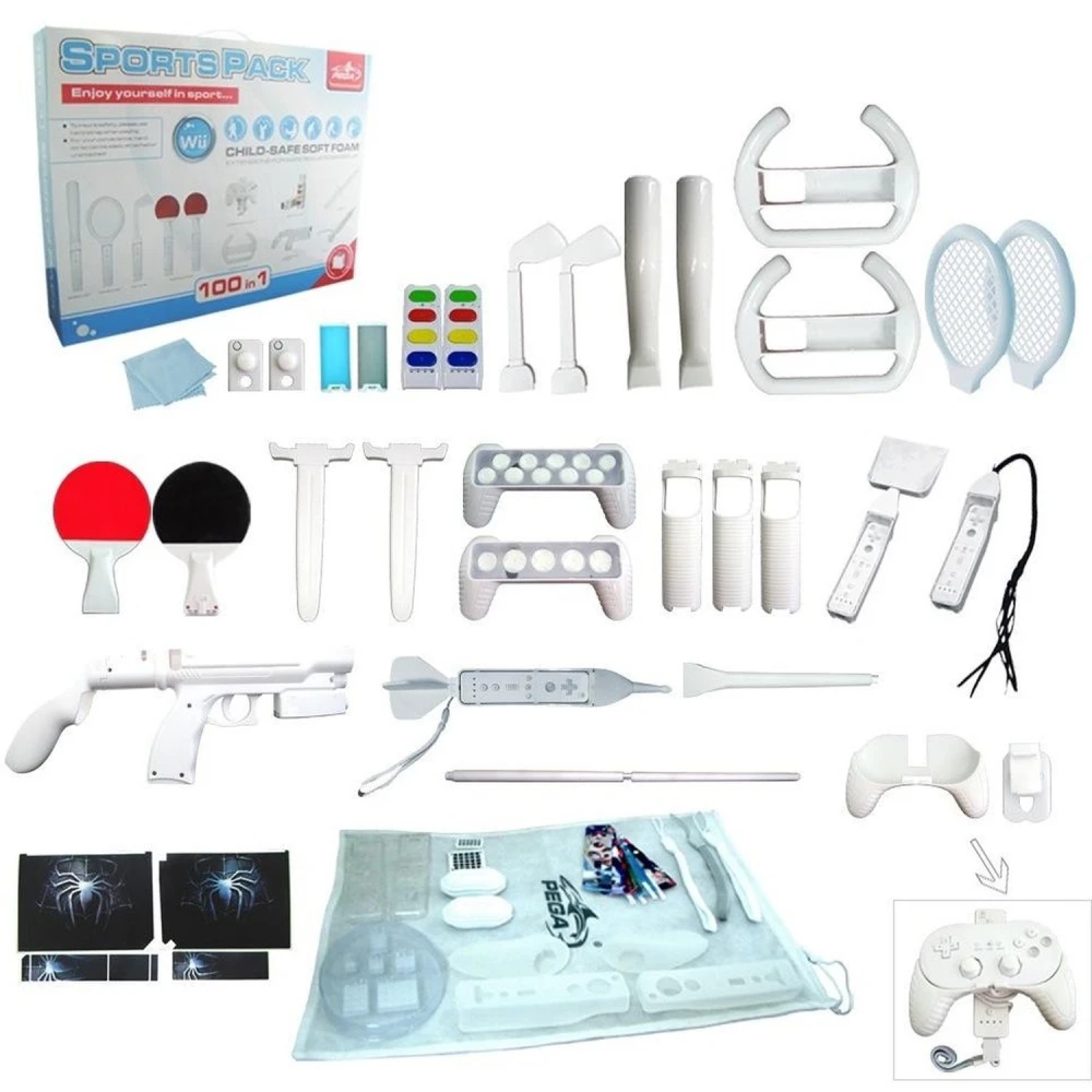 Wii Motion Plus 100in1 Sports Pack - set complet d'accessoris per a Nintendo Wii