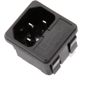 Base d'alimentació AC-02 endoll Schuko amb portafusible i 3 terminals mascle