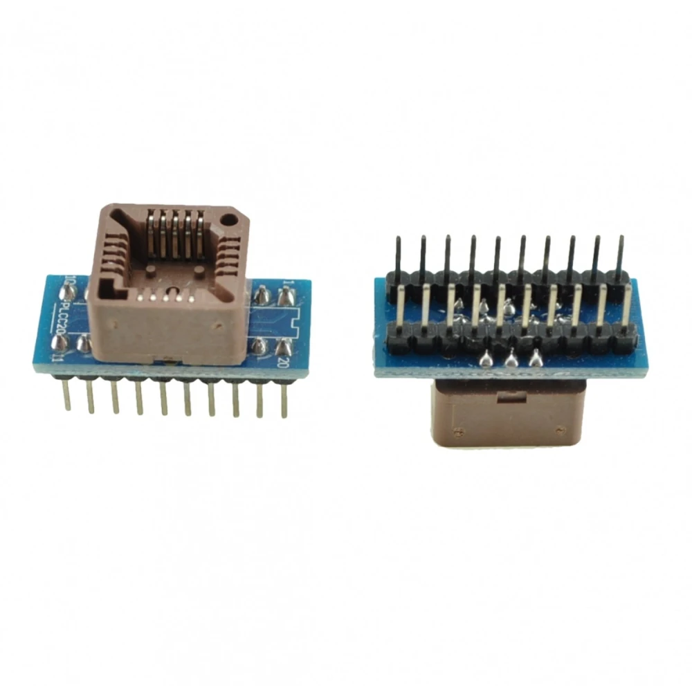 Zòcal programador PLCC20 a DIP20 amb fàcil inserció - satkit