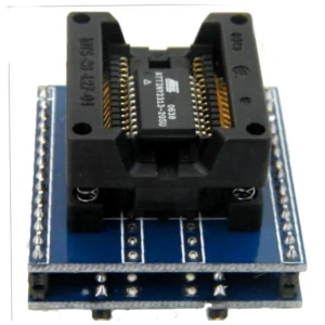 satkit Zòcol programador SOP28 a DIP28 pitch 1,27 amb fàcil inserció