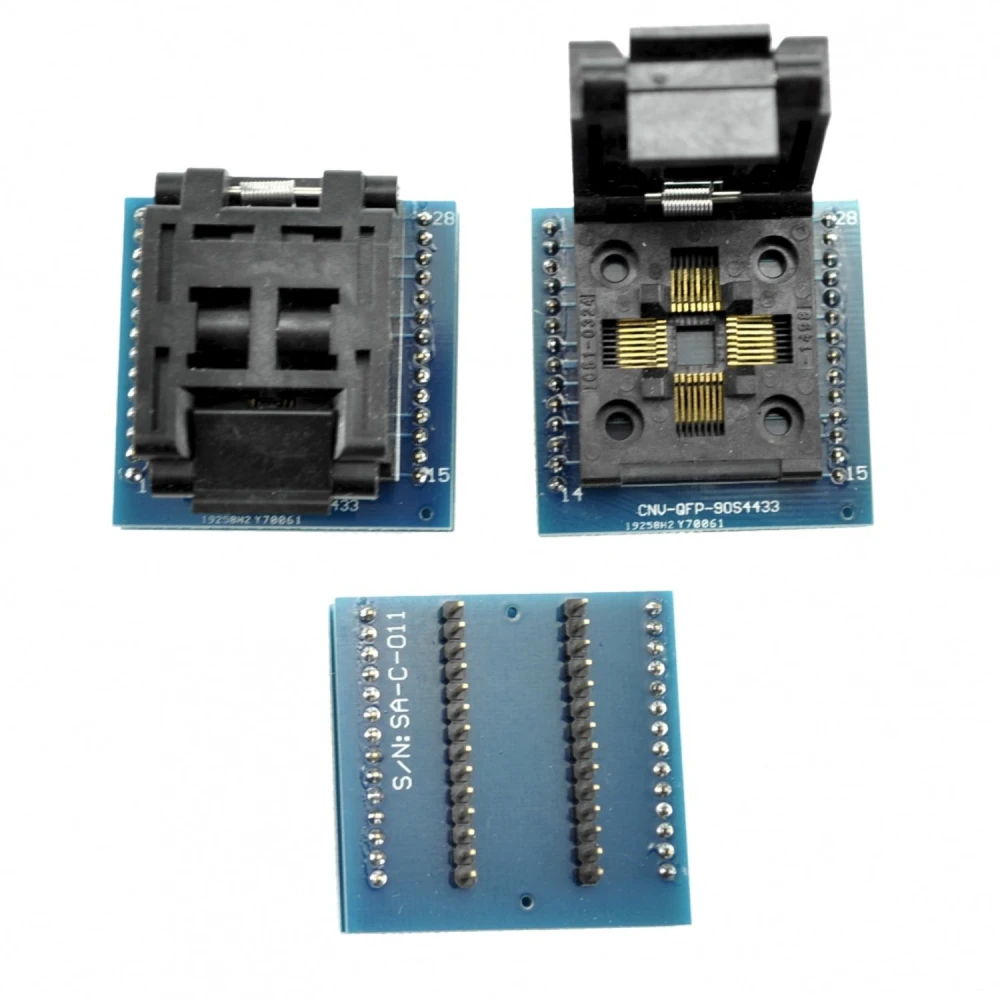 Zòcal programador TQFP32 a DIP28 amb fàcil inserció compatible satkit